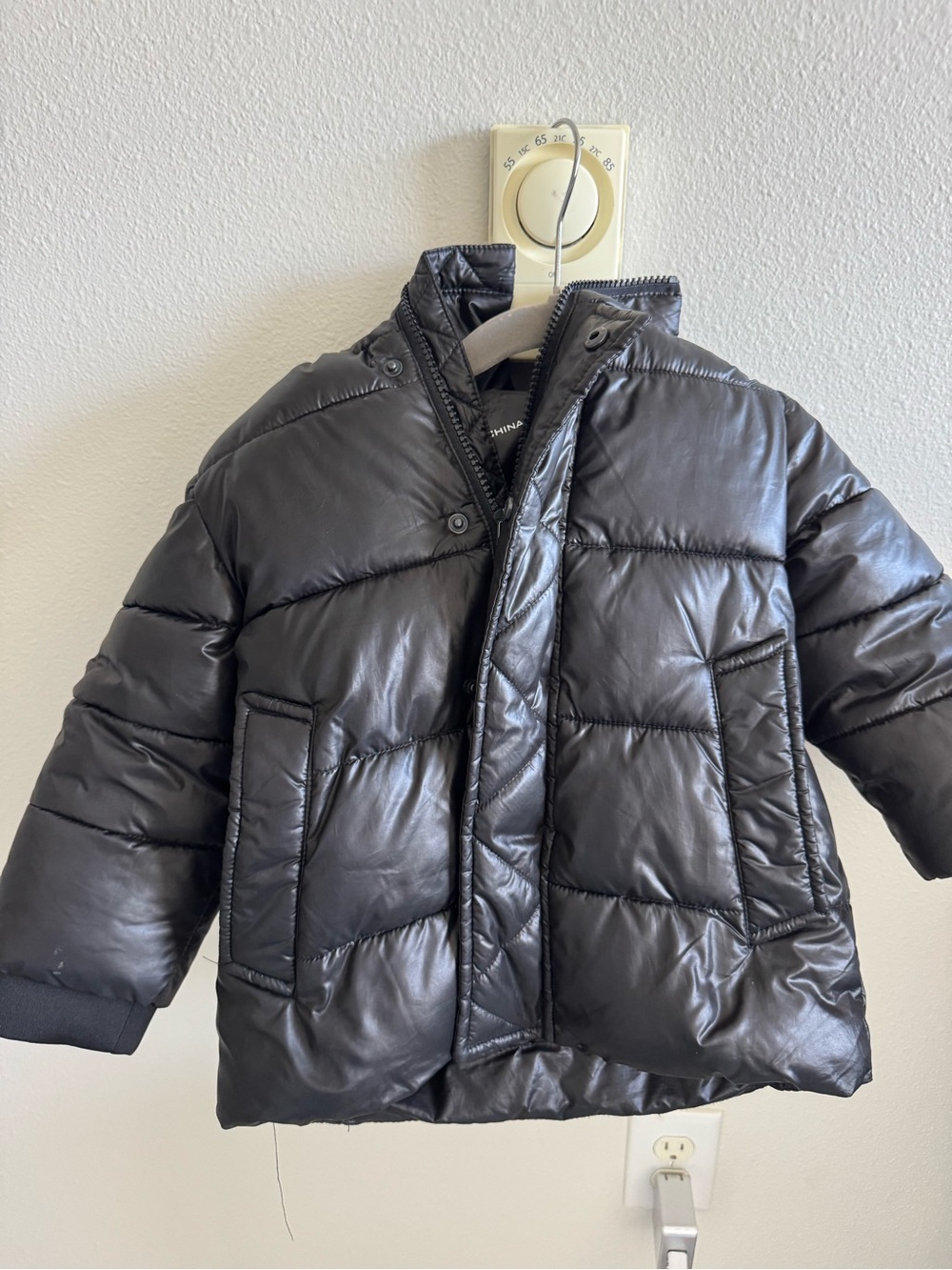 Michael Kors Black Quilted Puffer Jacket for Kids